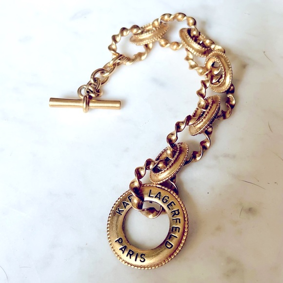 Vintage Karl Lagerfeld(Not Chanel) Toggle Bracelet - Picture 1 of 5